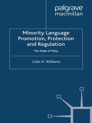 cover image of Minority Language Promotion, Protection and Regulation